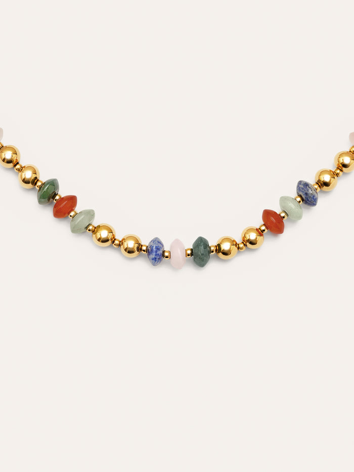 Collar Winter Bomb Acero Baño Oro