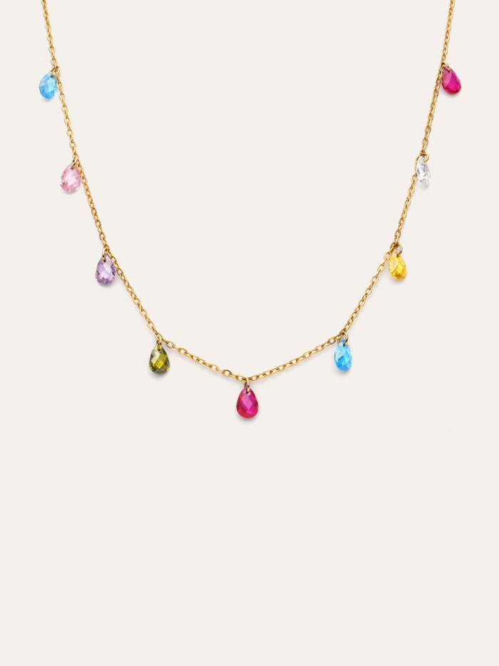 Collar Xiqueta Meua Colors Acero Baño Oro