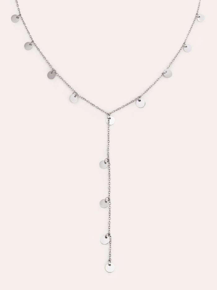Collar Y Mini Moon Acero