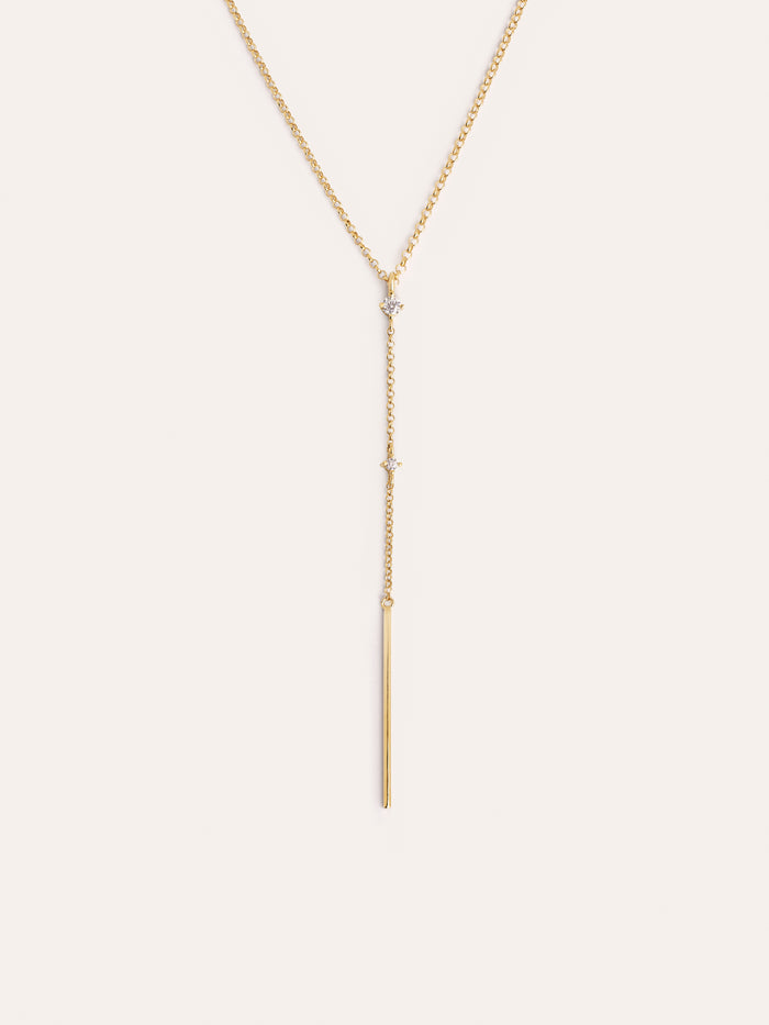 Collar Y Sparks Stick Oro