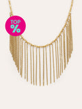 Collar Zafira Champagne Acero Baño Oro