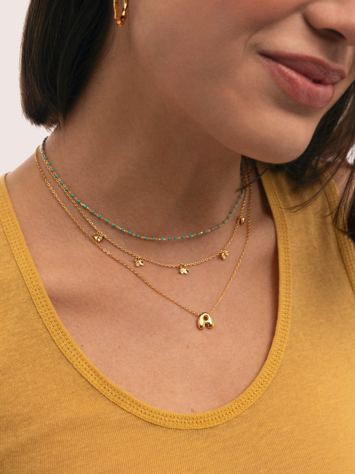 Collar Zinnia Baño Oro