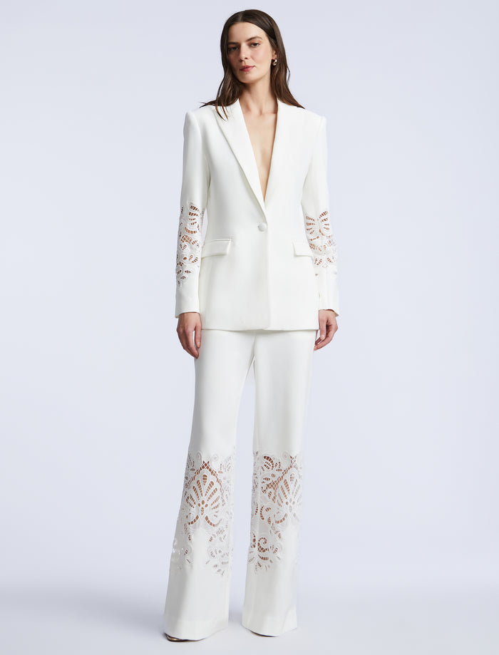 Combo Blazer Notch Lapel