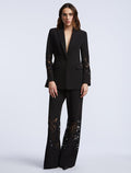 Combo Blazer Notch Lapel