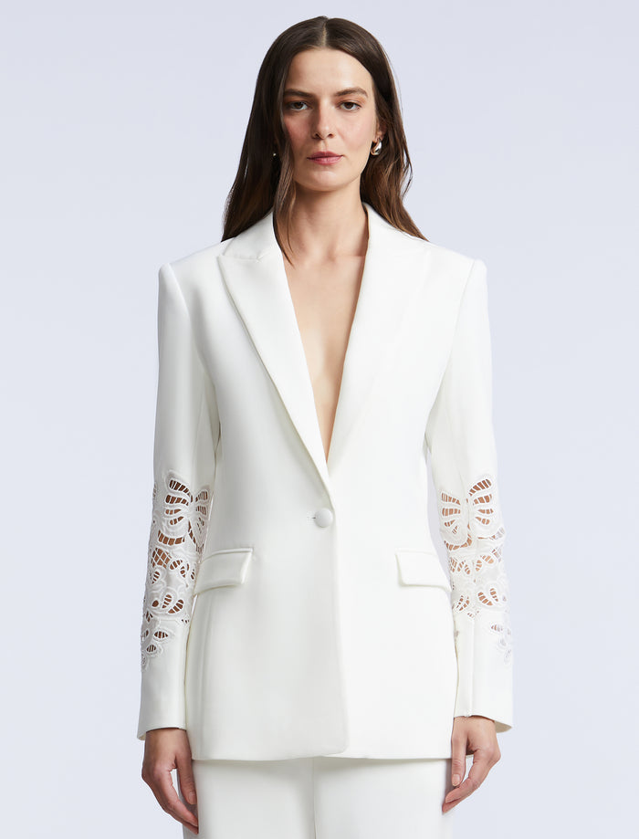 Combo Blazer Notch Lapel