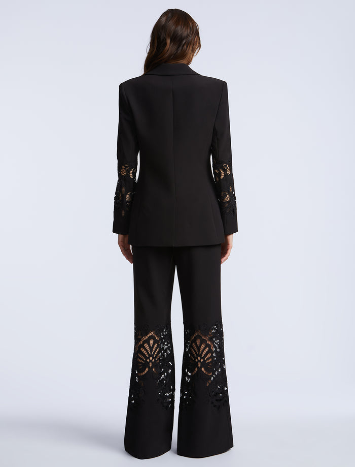 Combo Blazer Notch Lapel