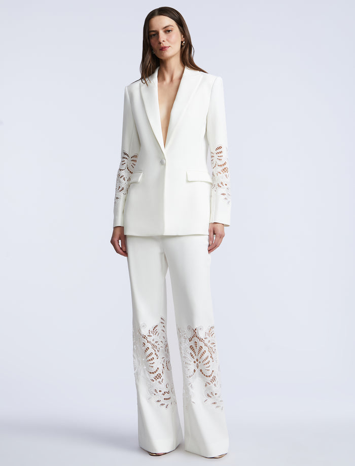 Combo Blazer Notch Lapel