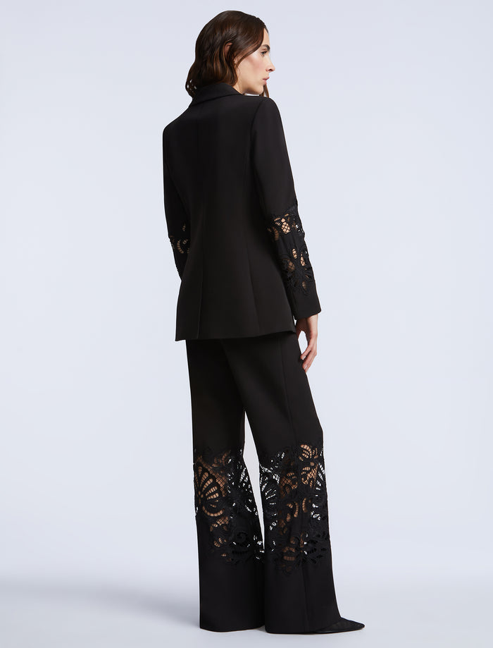 Combo Blazer Notch Lapel