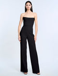 Corset Jumpsuit With Drape