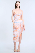Cowl Neck Ruffle Dress