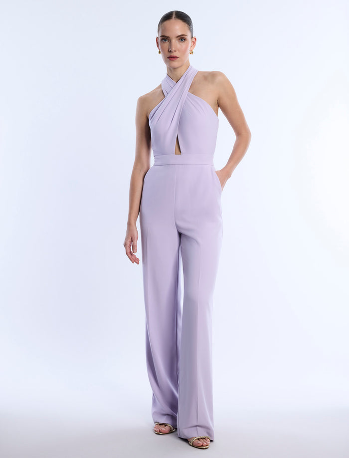 Cross Neck Jumpsuit