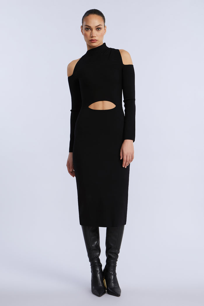 Cutout Cold Shoulder Dress