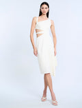 Cutout Linen Dress