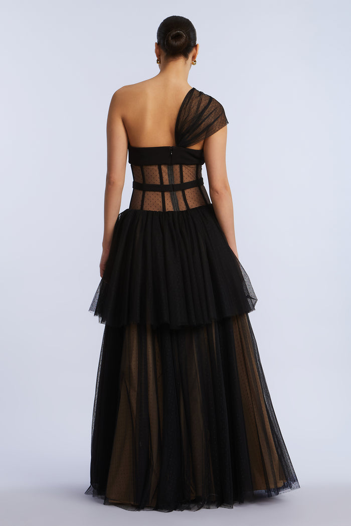 Dot Tulle Gown