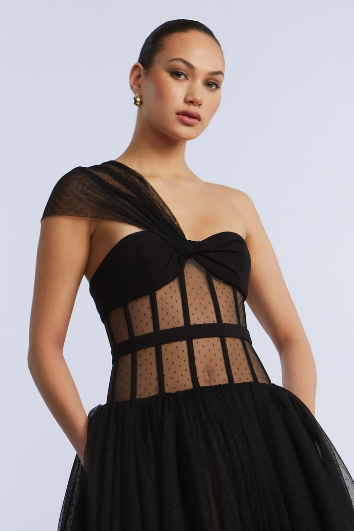 Dot Tulle Gown