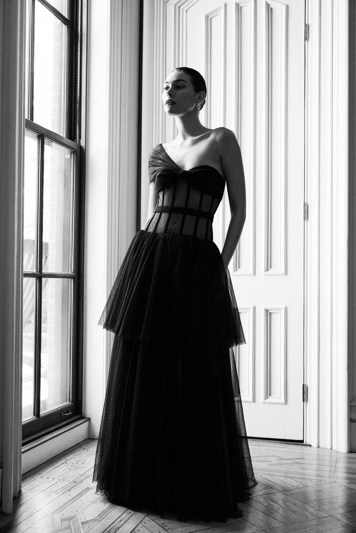 Dot Tulle Gown