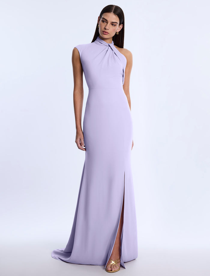 Drape Neck Gown