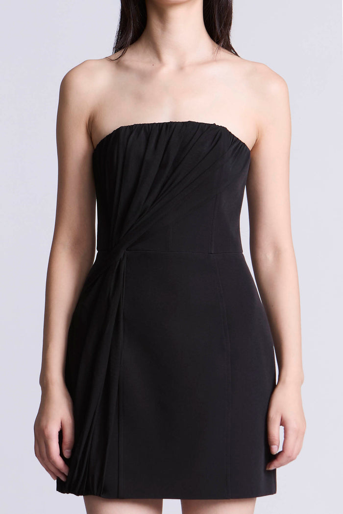 Draped Tulle Crepe Cocktail