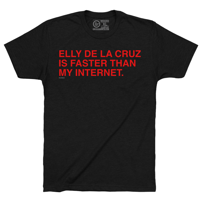 ELLY DE LA CRUZ IS FASTER THAN MY INTERNET. - OBVIOUS SHIRTS