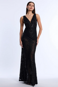 Embellished Cut-Out Gown