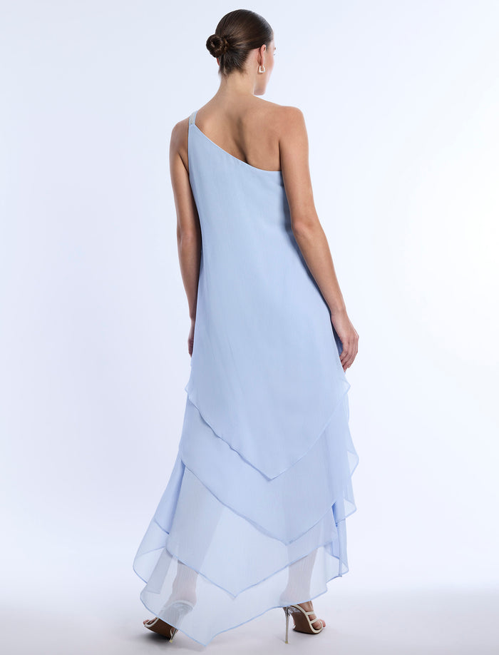 Embellished Sheer Layer Dress