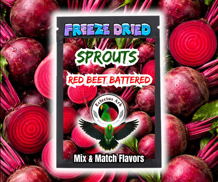 Freeze Dried Sprouts - Red Beet Battered