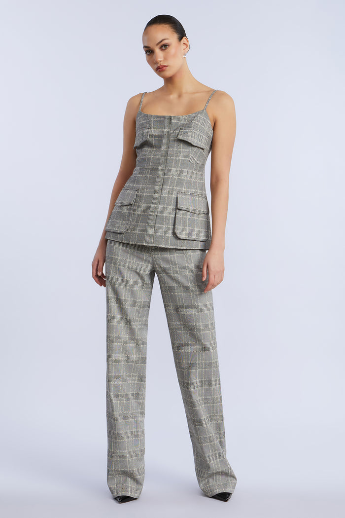 Glen Plaid Vest