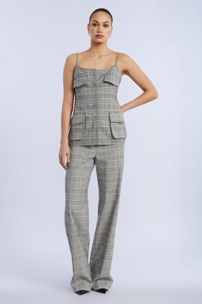 Glen Plaid Vest