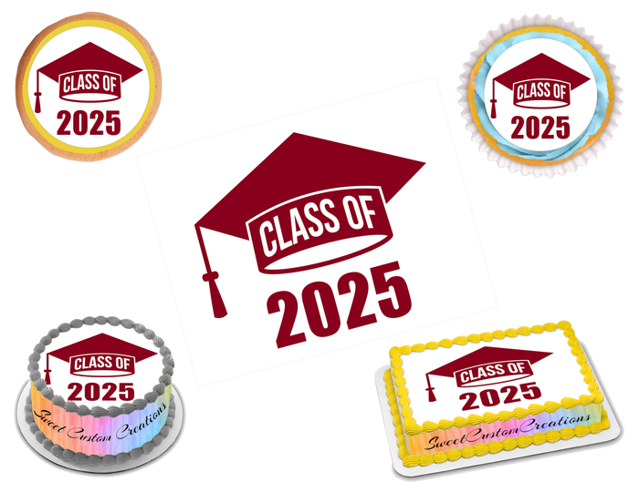 Graduation Edible Image Frosting Sheet #24M (80+ sizes)