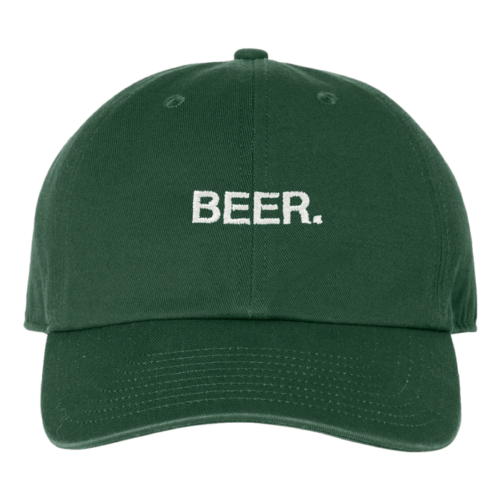 GREEN BEER DAD HAT. - OBVIOUS SHIRTS