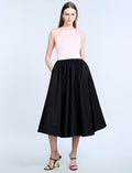 Halter Tea Length Dress