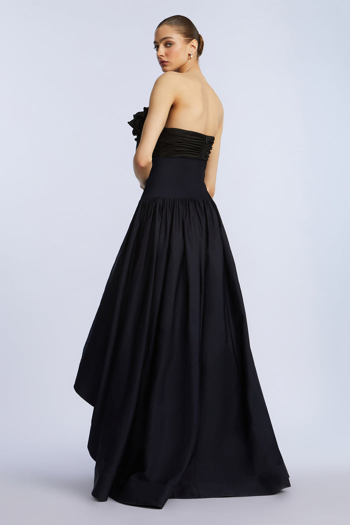 High Low Gown With Flower