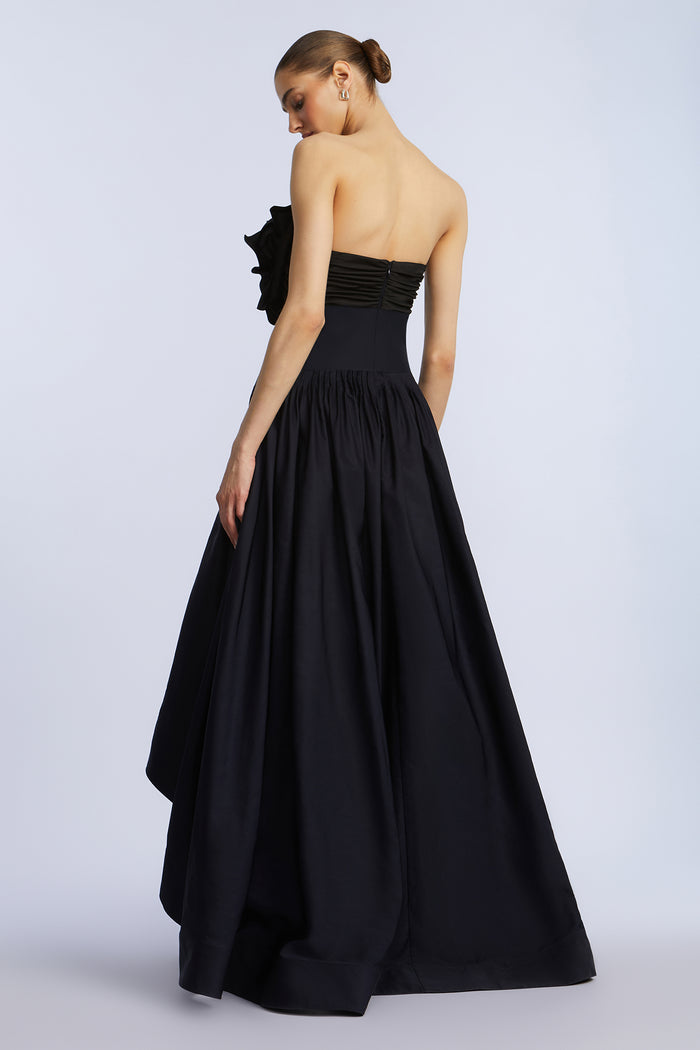 High Low Gown With Flower