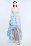 High Low Organza Tulle Gown