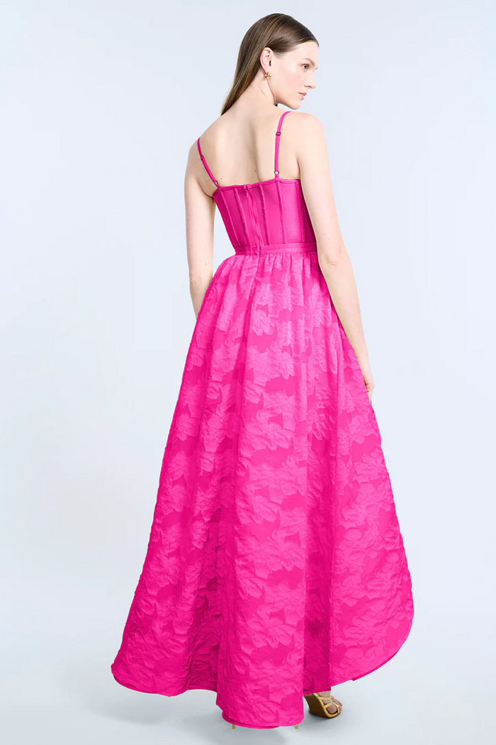 High Low Organza Tulle Gown