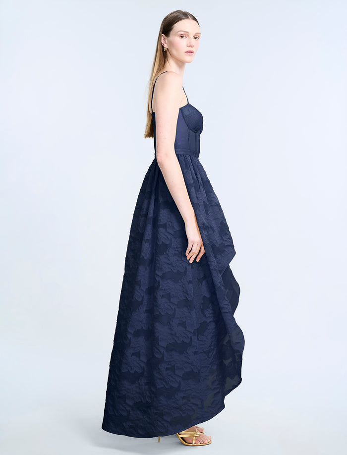 High Low Organza Tulle  Gown
