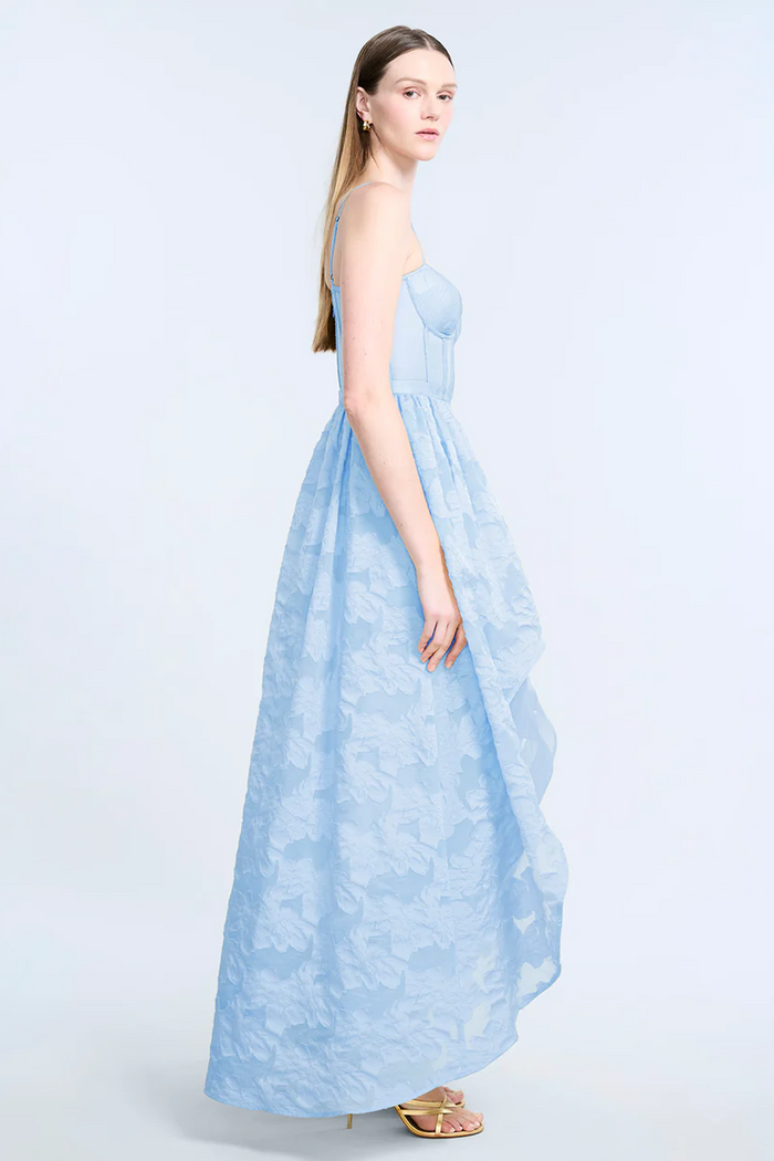 High Low Organza Tulle Gown