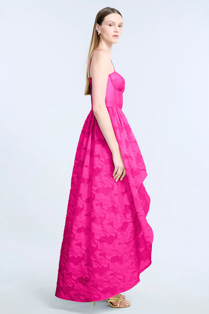 High Low Organza Tulle Gown