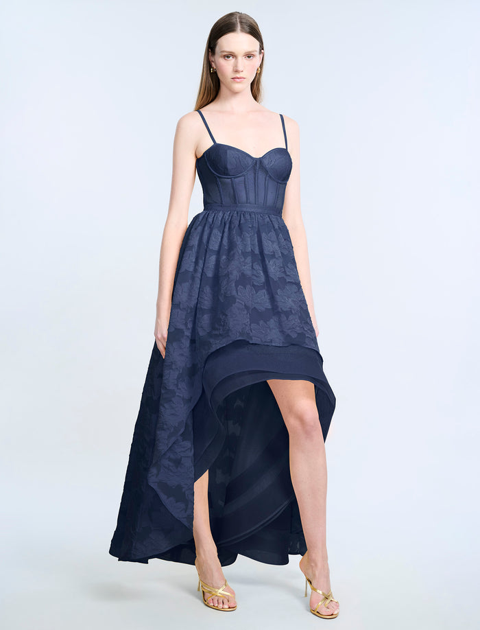 High Low Organza Tulle  Gown