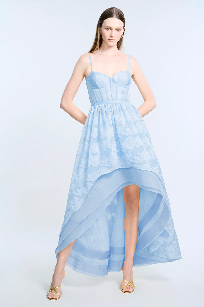 High Low Organza Tulle Gown
