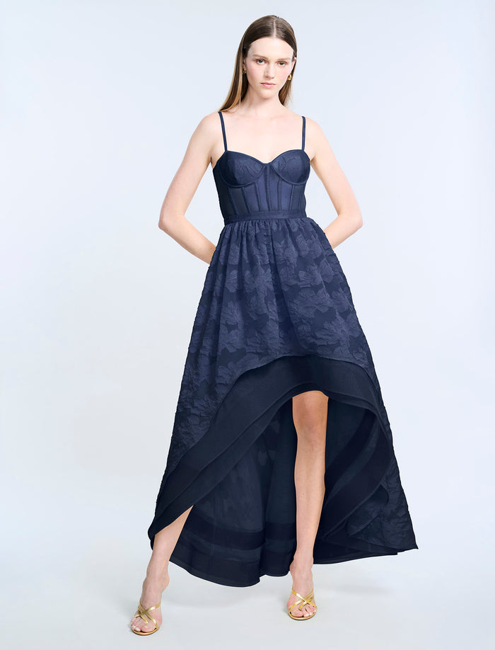 High Low Organza Tulle  Gown
