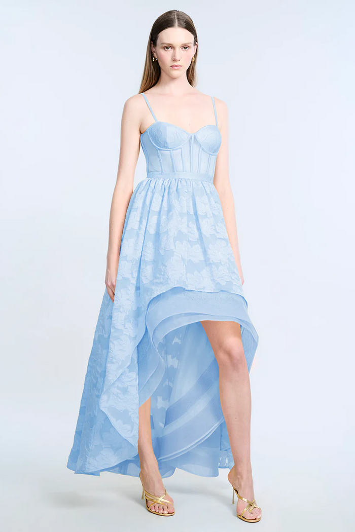 High Low Organza Tulle Gown