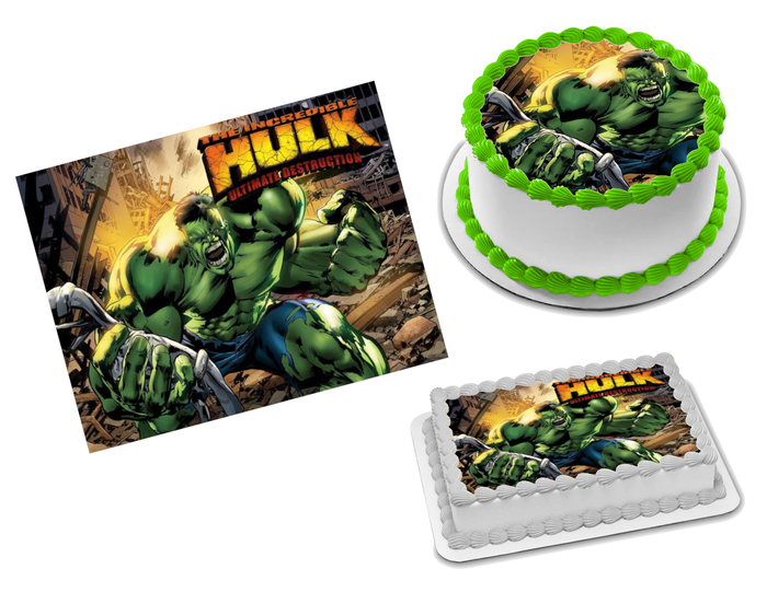 Hulk Edible Image Frosting Sheet #10 (70+ sizes)