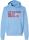 I'D RATHER BE AT WRIGLEY ELECTRIC BLUES. (HOODED SWEATSHIRT) - OBVIOUS SHIRTS