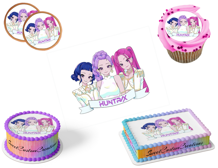 K-Pop Demon Hunters Edible Image Frosting Sheet #111 (80+ sizes)