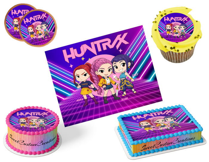 K-Pop Demon Hunters Edible Image Frosting Sheet #23 (80+ sizes)