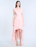 Lace Applique Chiffon Dress
