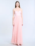 Lace Bodice Chiffon Rufle Gown