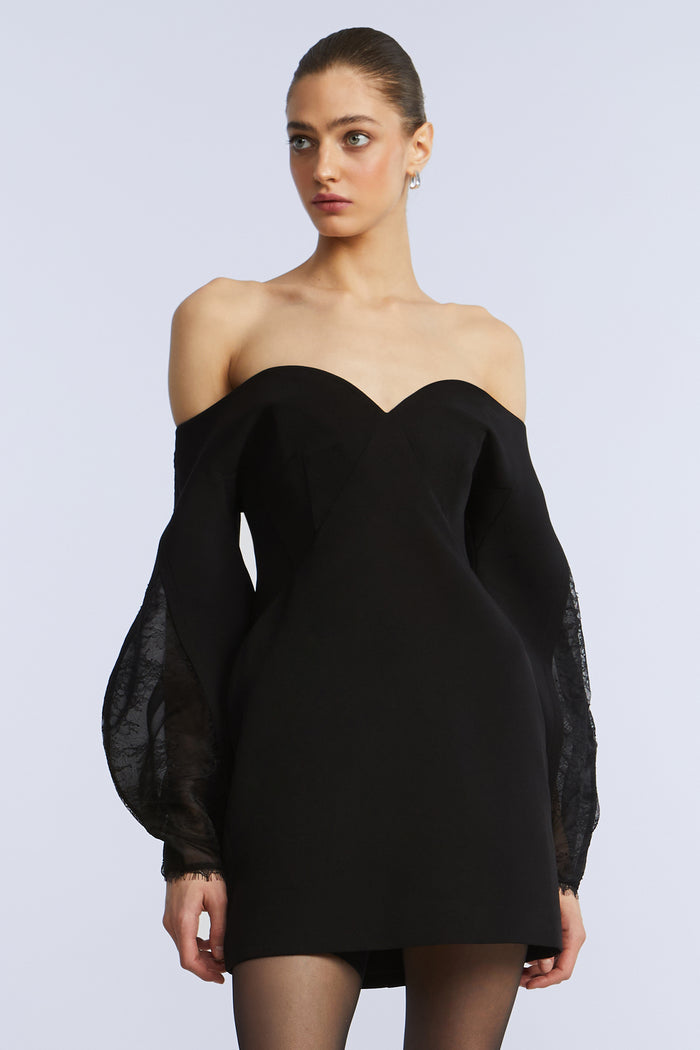 Lace Detail Cocktail Dress