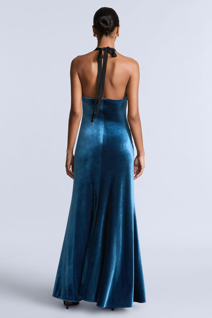 Lace Velvet Gown